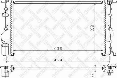 Stellox 10-26198-SX - Radiator, mühərrikin soyudulması furqanavto.az