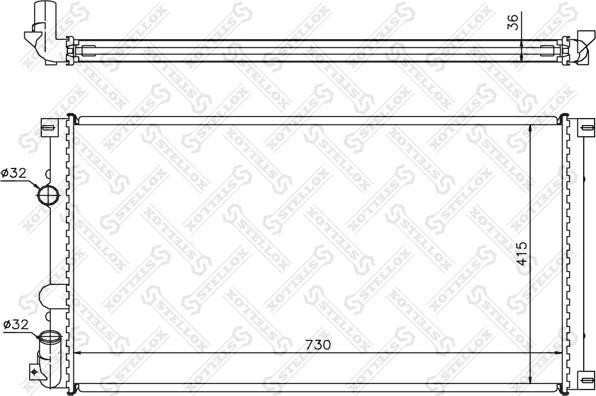 Stellox 10-26169-SX - Radiator, mühərrikin soyudulması furqanavto.az