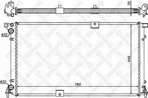 Stellox 10-26181-SX - Radiator, mühərrikin soyudulması furqanavto.az