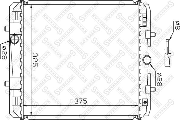 Stellox 10-26358-SX - Radiator, mühərrikin soyudulması furqanavto.az