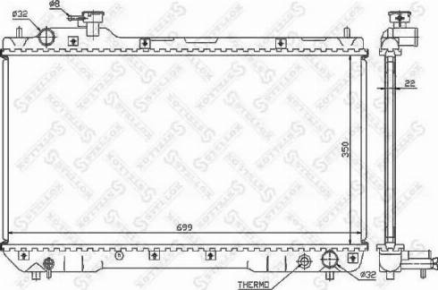 Stellox 10-26300-SX - Radiator, mühərrikin soyudulması furqanavto.az