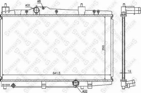 Stellox 10-26314-SX - Radiator, mühərrikin soyudulması furqanavto.az