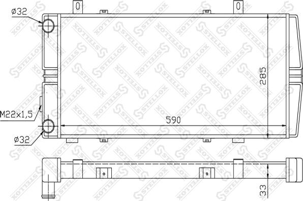 Stellox 10-26240-SX - Radiator, mühərrikin soyudulması furqanavto.az