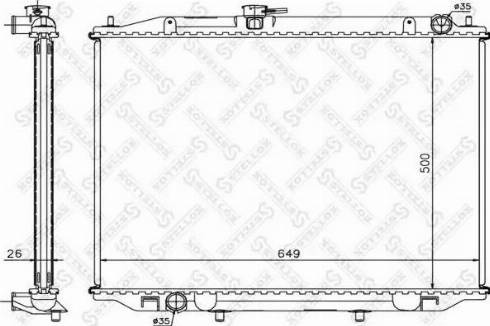 Stellox 10-26718-SX - Radiator, mühərrikin soyudulması furqanavto.az