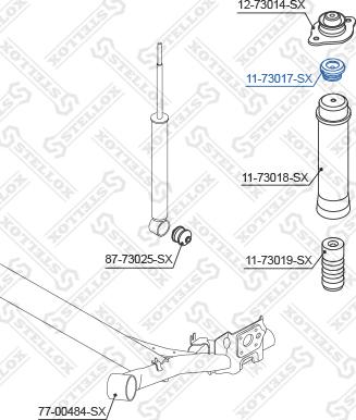 Stellox 11-73017-SX - Spacer Bush, amortizator furqanavto.az