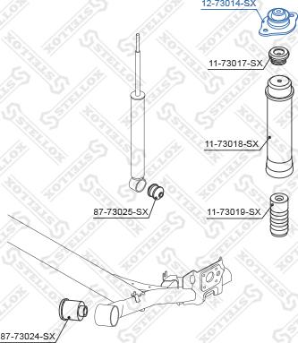 Stellox 12-73014-SX - Üst Strut Montajı furqanavto.az