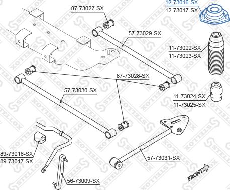 Stellox 12-73016-SX - Üst Strut Montajı furqanavto.az