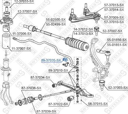 Stellox 89-37035-SX - Dəstək kol, stabilizator furqanavto.az