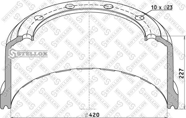 Stellox 85-00046-SX - Əyləc barabanı furqanavto.az