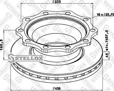 Stellox 85-00814-SX - Əyləc Diski furqanavto.az