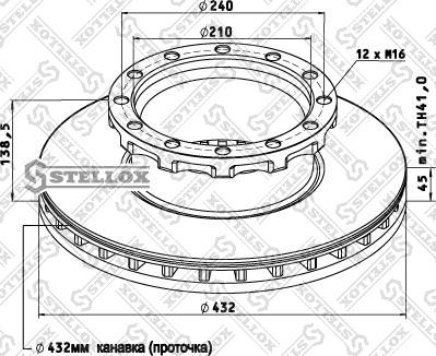 Stellox 85-00742-SX - Əyləc Diski furqanavto.az