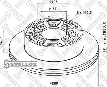 Stellox 85-00737-SX - Əyləc Diski furqanavto.az