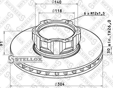 Stellox 85-00774-SX - Əyləc Diski furqanavto.az