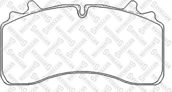 Stellox 85-11427-SX - Əyləc altlığı dəsti, əyləc diski furqanavto.az