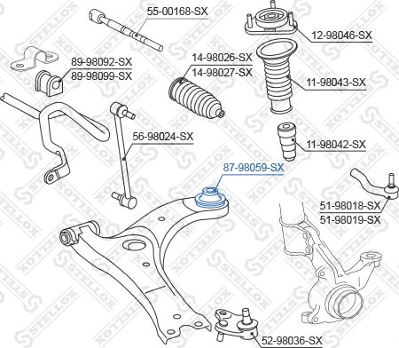 Stellox 87-98059-SX - Nəzarət Kolu / Arxa Qol furqanavto.az