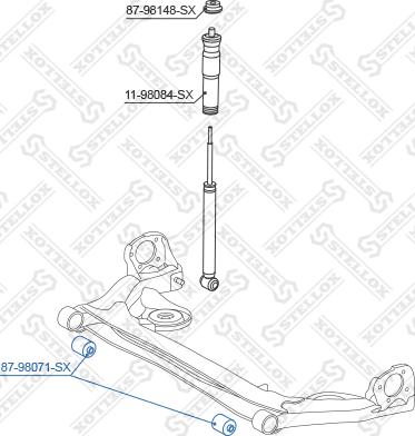 Stellox 87-98071-SX - Nəzarət Kolu / Arxa Qol furqanavto.az
