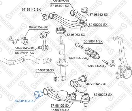 Stellox 87-98140-SX - Nəzarət Kolu / Arxa Qol furqanavto.az