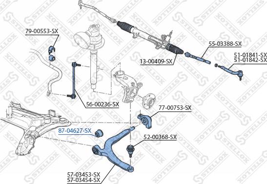 Stellox 87-04627-SX - Nəzarət Kolu / Arxa Qol furqanavto.az