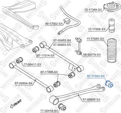 Stellox 87-17003-SX - Nəzarət Kolu / Arxa Qol furqanavto.az