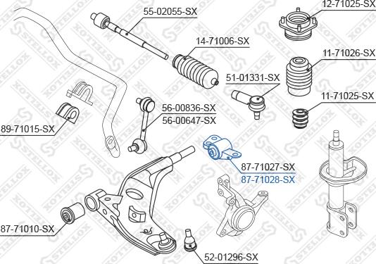 Stellox 87-71028-SX - Nəzarət Kolu / Arxa Qol furqanavto.az