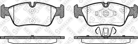 Stellox 395 060-SX - Əyləc altlığı dəsti, əyləc diski furqanavto.az