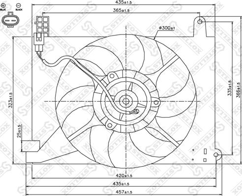 Stellox 29-99443-SX - Fen, radiator furqanavto.az