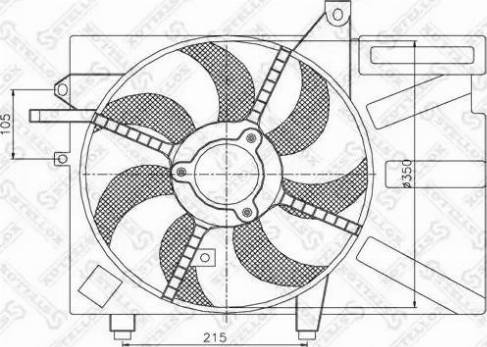 Stellox 29-99300-SX - Fen, radiator furqanavto.az