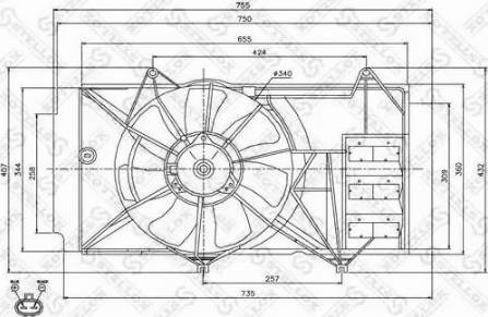 Stellox 29-99338-SX - Fen, radiator furqanavto.az