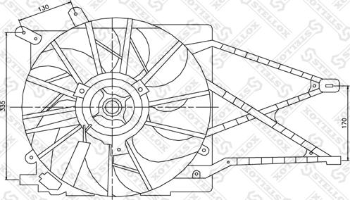 Stellox 29-99321-SX - Fen, radiator furqanavto.az