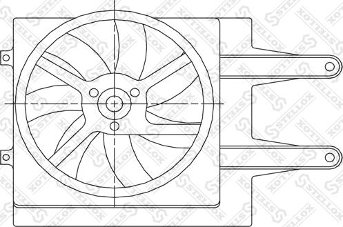 Stellox 29-99258-SX - Fen, radiator www.furqanavto.az