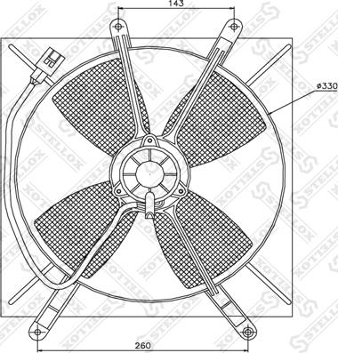 Stellox 29-99220-SX - Fen, radiator furqanavto.az