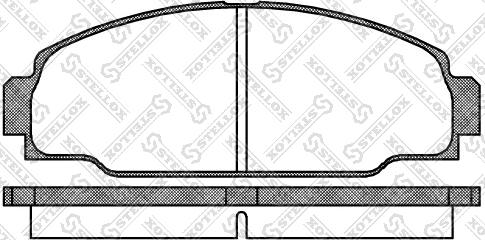 Stellox 285 000-SX - Əyləc altlığı dəsti, əyləc diski furqanavto.az