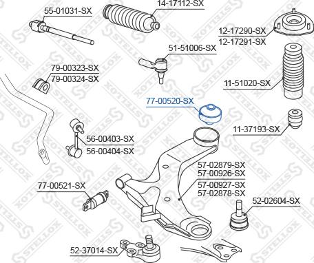 Stellox 77-00520-SX - Nəzarət Kolu / Arxa Qol furqanavto.az