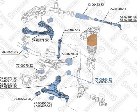 Stellox 77-00860-SX - Nəzarət Kolu / Arxa Qol furqanavto.az