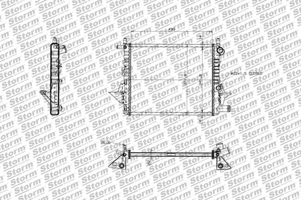 Storm 81106 - Radiator, mühərrikin soyudulması furqanavto.az