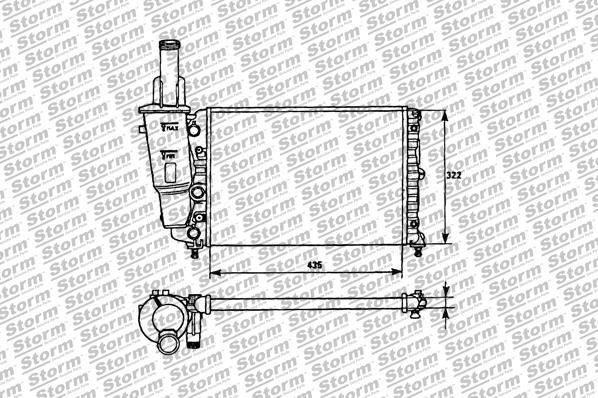 Storm 34002 - Radiator, mühərrikin soyudulması furqanavto.az