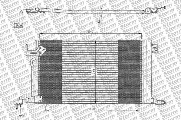 Storm 28502 - Kondenser, kondisioner furqanavto.az