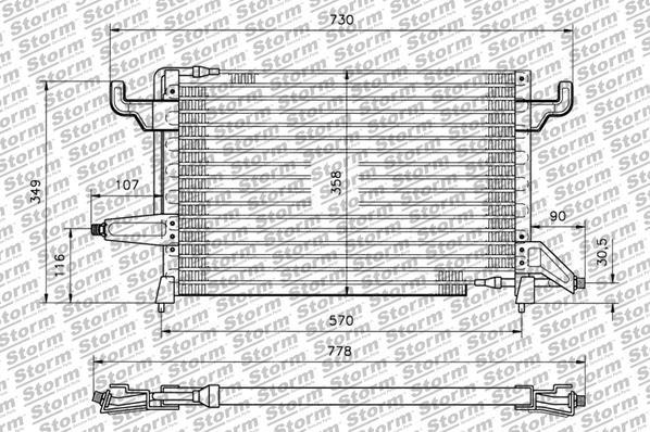 Storm 77004 - Kondenser, kondisioner furqanavto.az