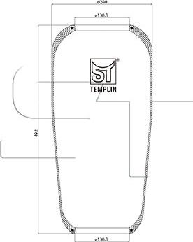 ST-Templin 04.060.6006.400 - Körük, pnevmatik asqı furqanavto.az