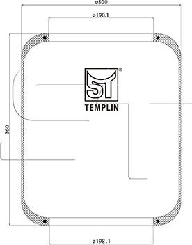 ST-Templin 04.060.6006.140 - Körük, pnevmatik asqı furqanavto.az