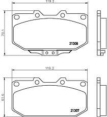 Subaru 26296AE120 - Əyləc altlığı dəsti, əyləc diski furqanavto.az