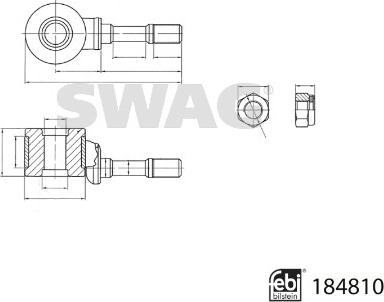 Swag 33 10 9580 - Çubuq / Strut, stabilizator furqanavto.az