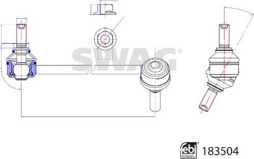 Swag 33 10 9695 - Çubuq / Strut, stabilizator furqanavto.az