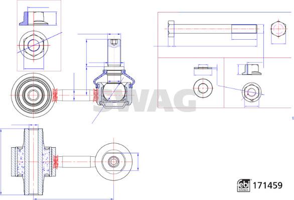 Swag 33 11 0104 - Çubuq / Strut, stabilizator furqanavto.az