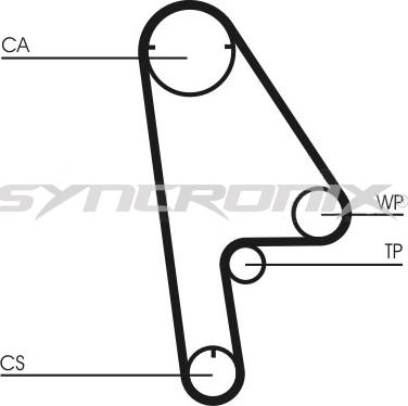 SYNCRONIX SY2101001800PE - Su Pompası və Vaxt Kəməri Dəsti furqanavto.az