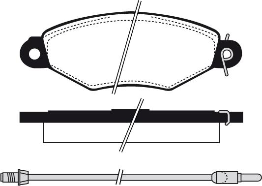 Opel 425166 - Əyləc altlığı dəsti, əyləc diski furqanavto.az