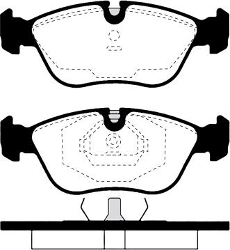 Japanparts JPA-0327 - Əyləc altlığı dəsti, əyləc diski furqanavto.az