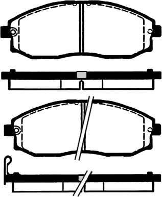 USN R37130 - Əyləc altlığı dəsti, əyləc diski furqanavto.az