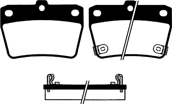 BENDIX 510421B - Əyləc altlığı dəsti, əyləc diski furqanavto.az