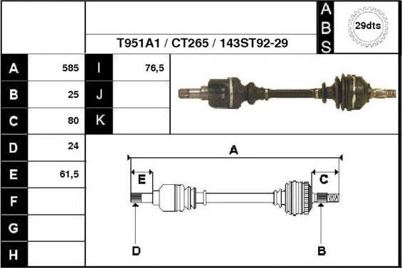 Technika 18143A1 - Sürücü mili furqanavto.az